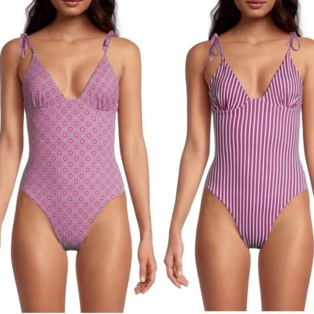 Solid & Striped Olympia Reversible Swimsuit M - image 1